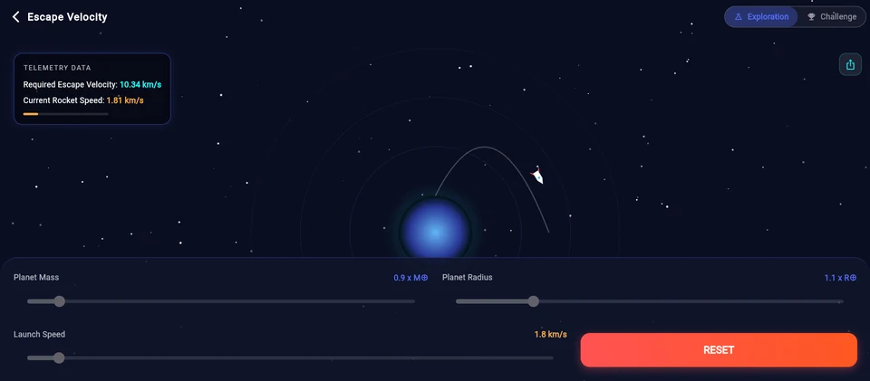 Astronomy, Escape Velocity